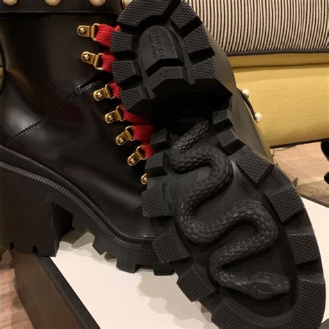 gucci kids snake shoes|gucci boots snake bottom.